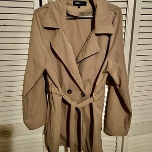 Alice Blue Tan Trench Coat Lightweight Timeless